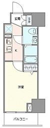 GENOVIA草加 1Kの間取図画像