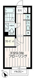ハイムグレイス 1Kの間取図画像