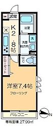LaFrontera 1Kの間取図画像