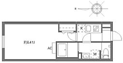 セレヌコート池袋本町 1Kの間取図画像