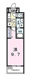 エコー 1Kの間取図画像
