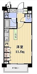 プロスペクト大森海岸 ワンルームの間取図画像