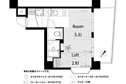 アメニティ大塚 ワンルームの間取図画像