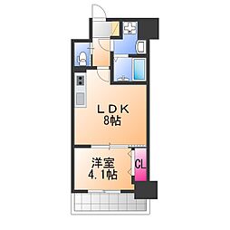 リアライズ宿院 1LDKの間取図画像