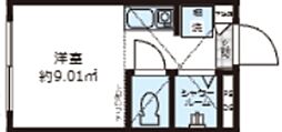 LeConfo荻窪 ワンルームの間取図画像