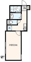 コンフォルタ桜台 1階1Kの間取り