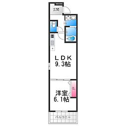 間取図画像 1LDK