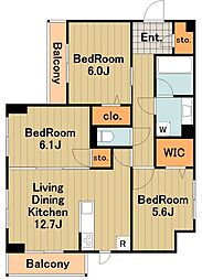 間取図画像 3LDK