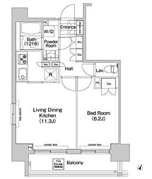 コンフォリア三田EAST 1LDKの間取図画像