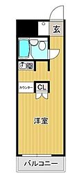 ザ・インペリアル 1Kの間取図画像