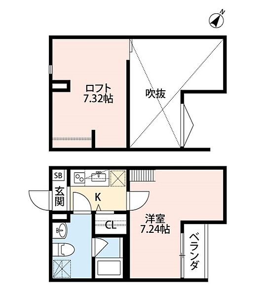 大阪府大阪市此花区春日出北２丁目(賃貸アパート1K・2階・23.80㎡)の写真 その2