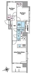 COMFORIA東新宿ステーションフロント 2LDKの間取図画像