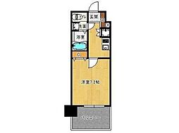 サヴォイコートオブアームズ 1Kの間取図画像