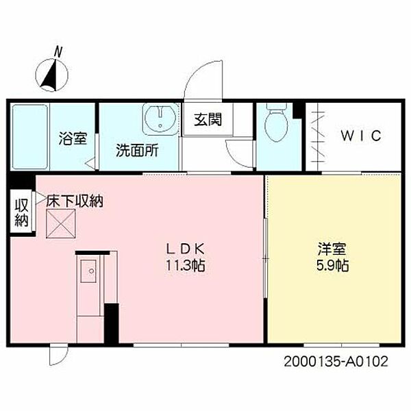 モンフレールV A0102｜大分県大分市南太平寺４丁目(賃貸アパート1LDK・1階・40.69㎡)の写真 その2