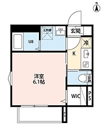 robot home 西大宮V 1Kの間取図画像