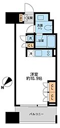プロスペクトKALON三ノ輪 ワンルームの間取図画像