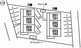 ヴィラ旭川　Ｃ棟 C0102 ｜ 岡山県岡山市中区竹田49-1（賃貸アパート1LDK・1階・35.00㎡） その12