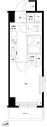 ルーブル仲六郷壱番館 1Kの間取図画像