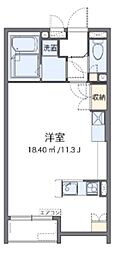 レオネクスト日向根 ワンルームの間取図画像