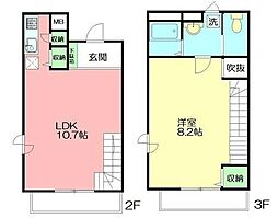 ヴェルネージュ 1LDKの間取図画像