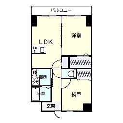 堺市北区新金岡町1丁マンション 1SLDKの間取図画像