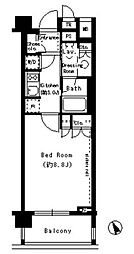 パークアクシス学芸大学 1Kの間取図画像