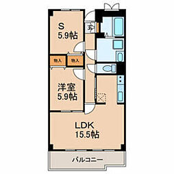 グランシャリオ 1SLDKの間取図画像