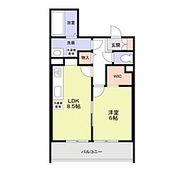 ForestMaison 1LDKの間取図画像