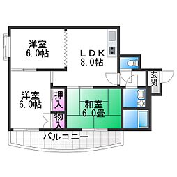 シャトークレインヒル 8階/-