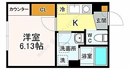 デュオメゾン世田谷砧 1Kの間取図画像
