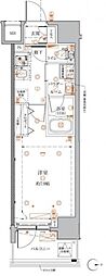 クレイシア・ヴァースクレイシアIDZ蒲田 1Kの間取図画像