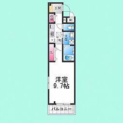 堺市北区北花田町4丁アパート 1Kの間取図画像
