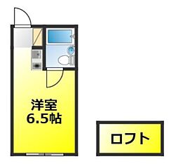 スターズ石神井 ワンルームの間取図画像