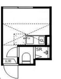 DECORMAION ワンルームの間取図画像