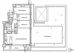 パークシティー高田馬場 3LDKの間取図画像
