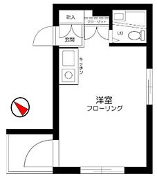 アムロゼッタ西荻窪 ワンルームの間取図画像