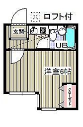 ローズアパートR63番館 1Kの間取図画像