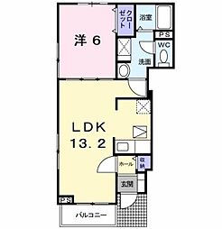 エラルバ 1LDKの間取図画像