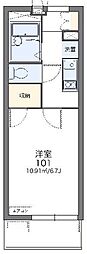 レオパレスAMI 1Kの間取図画像