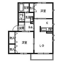 シャーメゾン小山 A201 ｜ 兵庫県神戸市西区小山１丁目10-16（賃貸アパート2LDK・2階・50.04㎡） その2