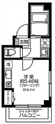 アルルフラン森下 ワンルームの間取図画像