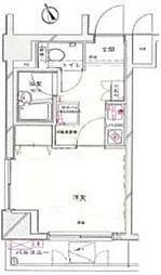 グランフォース早稲田 3階1Kの間取り