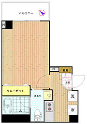 アリーチェ文京根津 1Kの間取図画像