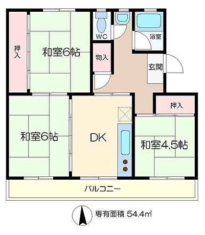 ホームズ 三郷住宅マンション 3dk 賃料5 9万円 4階 54 4 賃貸マンション住宅情報