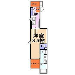 Casa 1DKの間取図画像