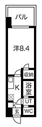 SEASONFLATS蔵前春日通り 1Kの間取図画像