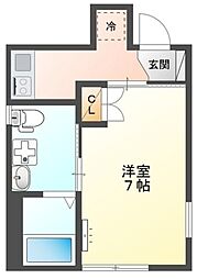 Risewing 1Kの間取図画像