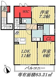 シエルエトワールA 2階/-