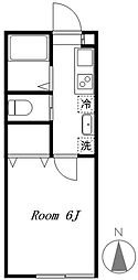 ル・グラン武蔵野関町 1Kの間取図画像