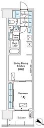 ロイヤルパークス有明 1LDKの間取図画像